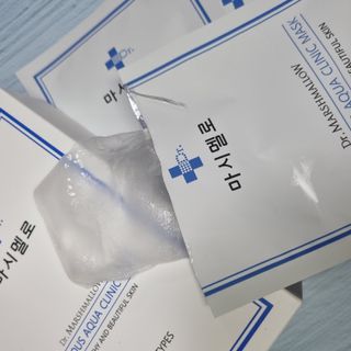닥터마시멜로 닥터마스멜로 마블러스 아쿠아 클리닉 마스크 — 5점을 준 리뷰어가 2021년 7월 올린 사용 사진