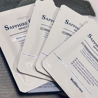 [올리브영] 웰더마 프리미엄 사파이어 콜라겐 임팩트 피팅 마스크 4매 — 5점을 준 리뷰어가 2025년 7월 올린 사용 사진