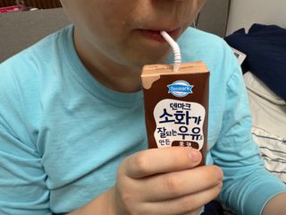 [구매평]덴마크 소화가 잘되는 우유로 만든 초코, 190ml, 24개 — 5점을 준 리뷰어가 2025년 2월 올린 사용 사진