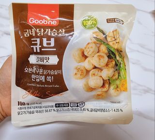 굽네몰 굽네 닭가슴살 큐브 3종 9팩 — 5점을 준 리뷰어가 2021년 12월 올린 사용 사진