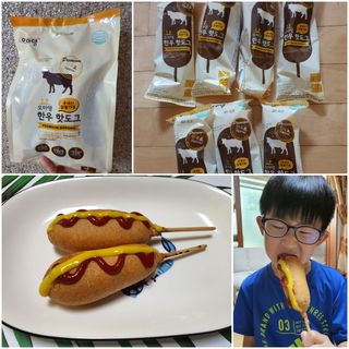 오마뎅 한우핫도그 — 5점을 준 리뷰어가 2021년 5월 올린 사용 사진