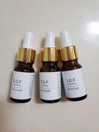 랑팡 EGF+FGF+IGF10ppm 리포좀 앰플 원액 10ml — 5점을 준 리뷰어가 2021년 10월 올린 사용 사진