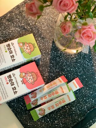 아이비웰니스 빵순이 효소 키위맛 7포 + 석류맛 7포 (총 14포, 2주분) — 5점을 준 리뷰어가 2022년 12월 올린 사용 사진