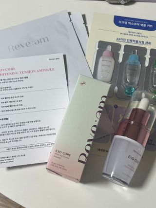 나우 [리브엠] 123억개 엑소좀으로 채운 눈부신 광채, 엑소코어 화이트닝 텐션 앰플 — 5점을 준 리뷰어가 2023년 8월 올린 사용 사진