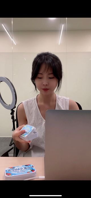 [아이스칩스] 무설탕 비건 자일리톨 캔디 7종 2개기준 — 5점을 준 리뷰어가 2021년 8월 올린 사용 사진