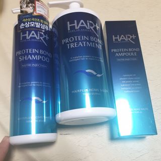 헤어플러스 단백질탈모샴푸 500ml+단백질본드앰플 145ml — 5점을 준 리뷰어가 2021년 3월 올린 사용 사진