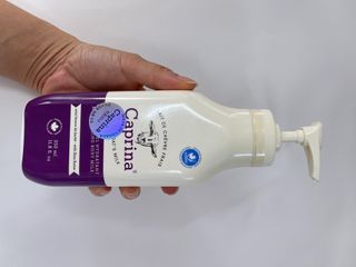 [카프리나]프레쉬 산양밀크 어메이징 바디로션 350ml (시어버터 향) — 5점을 준 리뷰어가 2023년 6월 올린 사용 사진