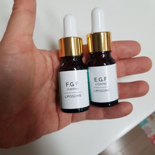 랑팡 EGF+FGF 10ppm 리포좀 앰플 원액 10ml — 5점을 준 리뷰어가 2021년 10월 올린 사용 사진