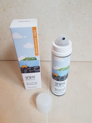 제주인디 삼달리 브리즈 바디&필로우 릴렉싱 미스트 제주 하귤 — 5점을 준 리뷰어가 2023년 2월 올린 사용 사진