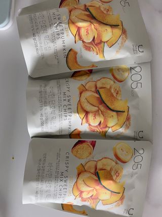 딜라이트 프로젝트 원물칩 2종 6ea(비트 믹스칩, 단호박 믹스칩) — 5점을 준 리뷰어가 2022년 4월 올린 사용 사진