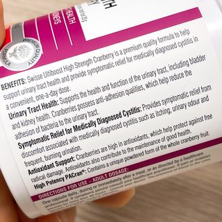 Swisse 스위스 고함량 크랜베리 25000mg 90정 — 4.5점을 준 리뷰어가 2021년 2월 올린 사용 사진