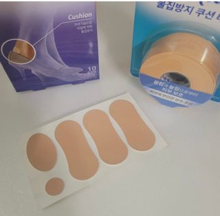 3M 넥스케어 물집방지쿠션테이프 1매 + 물집방지패드 10매 — 4점을 준 리뷰어가 2024년 9월 올린 사용 사진