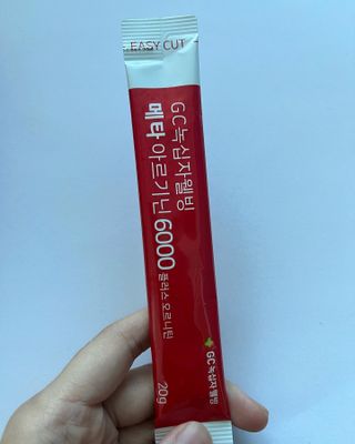 메타아르기닌 GC녹십자웰빙 메타 아르기닌 6000 플러스 오르니틴 — 5점을 준 리뷰어가 2022년 10월 올린 사용 사진