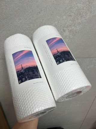 부직포나라 중금속유해물질ZERO 뜯어쓰는 주방 일회용수세미 60매 2매 — 5점을 준 리뷰어가 2022년 11월 올린 사용 사진