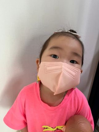 애니가드키즈 라이트 소형 5컬러 각 10매입 [크리미베이지, 코튼핑크, 블루레이크, 페일로즈, 민트그린] — 5점을 준 리뷰어가 2022년 6월 올린 사용 사진