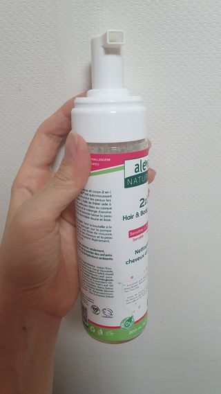 알레바 내츄럴 2in1 헤어 바디워시 — 5점을 준 리뷰어가 2021년 2월 올린 사용 사진