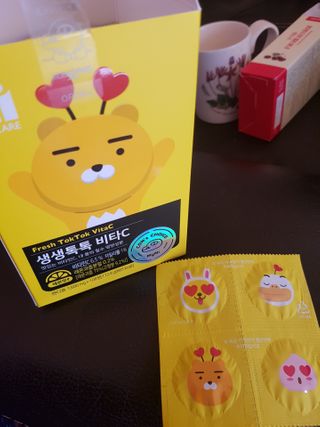 일동제약 마이니 마이니 생생톡톡비타C — 5점을 준 리뷰어가 2021년 2월 올린 사용 사진