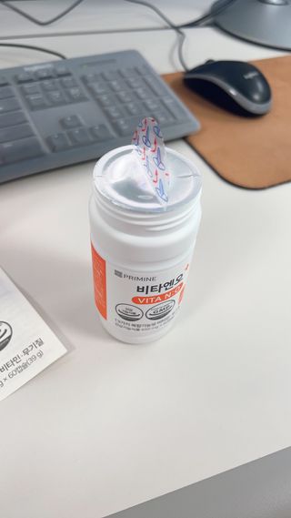 프리마인 성큼다가온 봄, 이너뷰티를 챙겨야 피부도 화사하게, 컨디션도 활기차게. 흡수율을 높인 고효율 비타민. — 5점을 준 리뷰어가 2022년 9월 올린 사용 사진