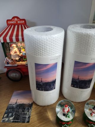 부직포나라 중금속유해물질ZERO 뜯어쓰는 주방 일회용수세미 60매 2매 — 5점을 준 리뷰어가 2022년 12월 올린 사용 사진