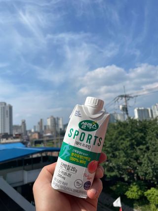 셀렉스스포츠 셀렉스 스포츠 웨이 프로틴 복숭아_ 330ml x 12팩 — 5점을 준 리뷰어가 2021년 8월 올린 사용 사진