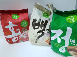 [풀무원] 자연은맛있다 정면, 백면, 홍면  세트 — 5점을 준 리뷰어가 2021년 4월 올린 사용 사진