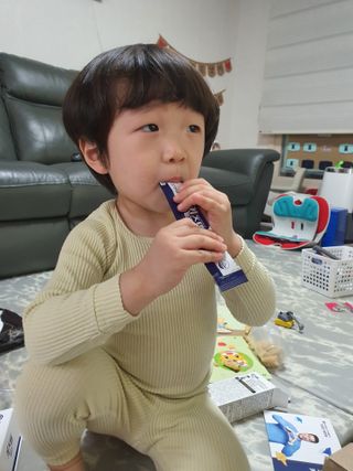키즈텐플러스 연세 키즈텐 플러스 1개월 — 5점을 준 리뷰어가 2021년 4월 올린 사용 사진