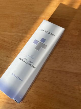 바노바기 코스메틱 바노바기 밀크씨슬 리페어 시카 선스크린 플러스 50ml — 4점을 준 리뷰어가 2023년 8월 올린 사용 사진