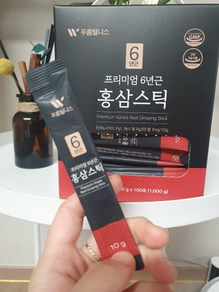 [푸름웰니스] 프리미엄 6년근 홍삼스틱 3mg x 100포 — 5점을 준 리뷰어가 2022년 2월 올린 사용 사진