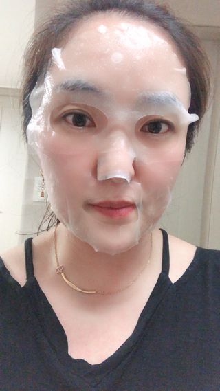 닥터마시멜로 닥터마스멜로 마블러스 아쿠아 클리닉 마스크 — 5점을 준 리뷰어가 2021년 3월 올린 사용 사진