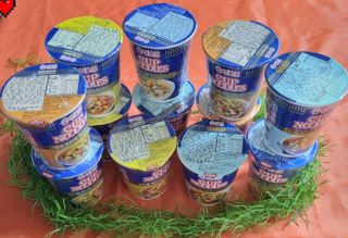 NISSIN 닛신 컵누들  4종 - 씨푸드오리지날, 씨푸드 스파이시, 씨푸드 커리, 씨푸드 XO소스 — 5점을 준 리뷰어가 2022년 2월 올린 사용 사진