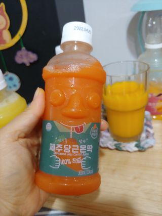 탐라원 제주의 맛, 몬딱주스 4종세트 - 한라봉몬딱주스, 천혜향몬딱주스, 청귤에이드, 당근몬딱주스 — 5점을 준 리뷰어가 2021년 8월 올린 사용 사진
