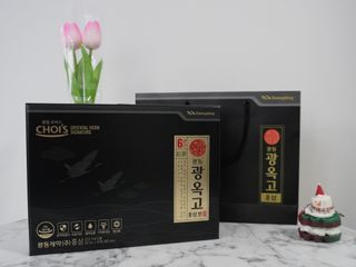[광동제약] 광동 광옥고 홍삼 본 30포+쇼핑백 증정 — 5점을 준 리뷰어가 2021년 12월 올린 사용 사진