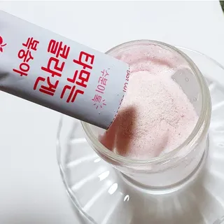 [음료수 대신 가능!]  빠르게 흡수되는 아임오 타먹는 콜라겐 1박스 — 4점을 준 리뷰어가 2023년 3월 올린 사용 사진