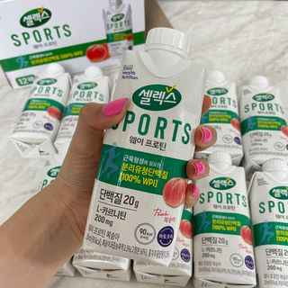 셀렉스스포츠 셀렉스 스포츠 웨이 프로틴 복숭아_ 330ml x 12팩 — 5점을 준 리뷰어가 2021년 7월 올린 사용 사진