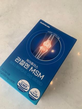 [경남제약헬스케어]케어플러스 관절엔 MSM 1000mg 60정/1개월분/관절/뼈/연골 영양/비타민D+아연/1일2정 — 5점을 준 리뷰어가 2024년 1월 올린 사용 사진