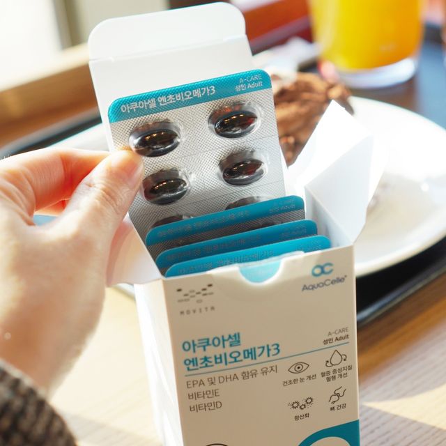 아쿠아셀 엔초비오메가3 60캡슐 리뷰 사진