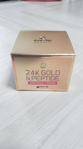 아이앤립 / EYENLIP 아이앤립 24K 골드 N 펩타이드 앰플 크림 — 5점을 준 리뷰어가 2021년 4월 올린 사용 사진