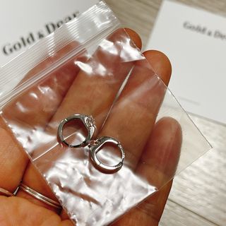 [골드앤디어] 14K 사선 큐빅 원터치 귀걸이_3color — 4.5점을 준 리뷰어가 2021년 7월 올린 사용 사진