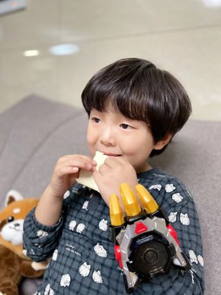 남양유업 드빈치 유기농 아기치즈 1단계 — 5점을 준 리뷰어가 2021년 1월 올린 사용 사진