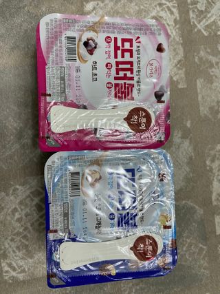 남양유업 또깍 접어 떠먹는 불가리스 2종 — 4점을 준 리뷰어가 2021년 1월 올린 사용 사진