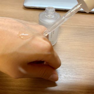 [미릴] 맑음빛 레드빈 브라이트닝 앰플 — 4점을 준 리뷰어가 2021년 1월 올린 사용 사진