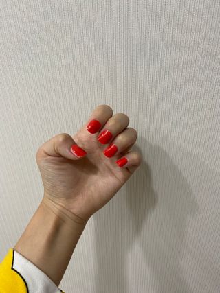 데싱디바 글레이즈 젤네일 크레이지 레드 가을 컬렉션_4종 중 택 1 — 4점을 준 리뷰어가 2021년 9월 올린 사용 사진
