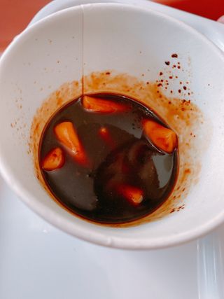 유비쿡 컵떡볶이 매운컵떡볶이2개/ 짜장컵떡볶이 2개  총 4개세트 — 5점을 준 리뷰어가 2021년 2월 올린 사용 사진
