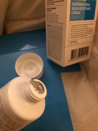 랑벨 수퍼내츄럴 아쿠아 수딩 크림 100ml — 5점을 준 리뷰어가 2022년 4월 올린 사용 사진