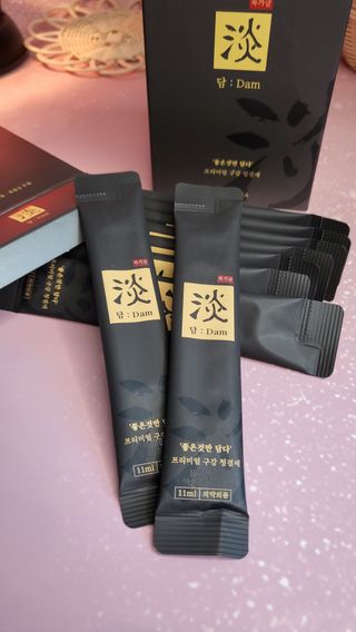 담소은 자극없는 무알콜 휴대용 한방가글 스틱 가글담 — 5점을 준 리뷰어가 2022년 10월 올린 사용 사진