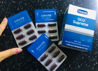 뉴트리션팩토리 비타프렙 오큐슈프림 루테인 오메가3 1050mg — 4.5점을 준 리뷰어가 2021년 9월 올린 사용 사진