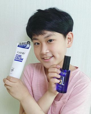 [갸스비] 곱슬 머리부터 파마까지 남자의 컬을 위한 갸스비 컬크림 — 5점을 준 리뷰어가 2021년 5월 올린 사용 사진