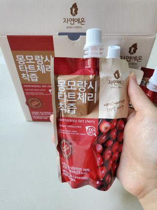 자연에온 몽모랑시 타트체리 착즙 100mL 10개입 2BOX — 5점을 준 리뷰어가 2021년 1월 올린 사용 사진