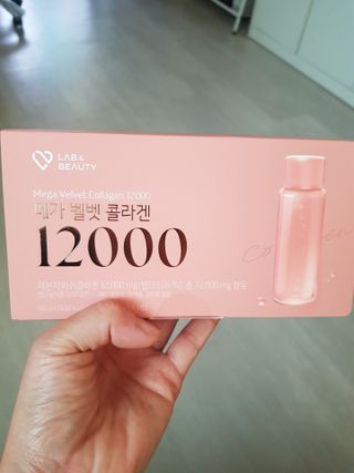 랩앤뷰티 메가 벨벳 콜라겐 12000 — 5점을 준 리뷰어가 2021년 5월 올린 사용 사진