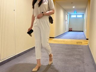 비클리프 여성 성수동 수제화 에나멜 구두 슬링백 7cm — 5점을 준 리뷰어가 2022년 6월 올린 사용 사진
